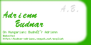 adrienn budnar business card